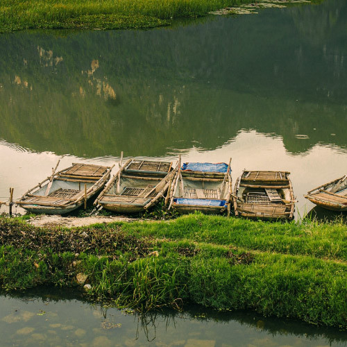 Thuyền cổ tại khu du lịch Vân Long