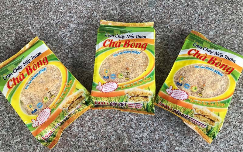 Cơm cháy Khải Hoa siêu nhiều chà bông thơm phức vị gạo nếp - Ảnh: Cơm cháy Khải Hoa